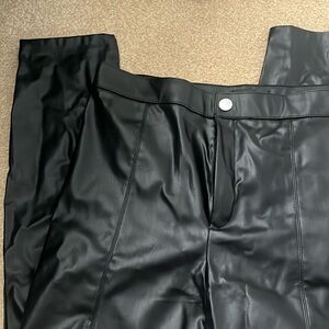 Zara Black Leather Pants